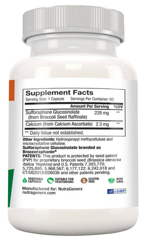 BroccoRaff™ 60c Myrosinase Activated Sulforaphane Glucosinolate