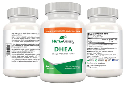 DHEA 25mg 99.5% Pure Form