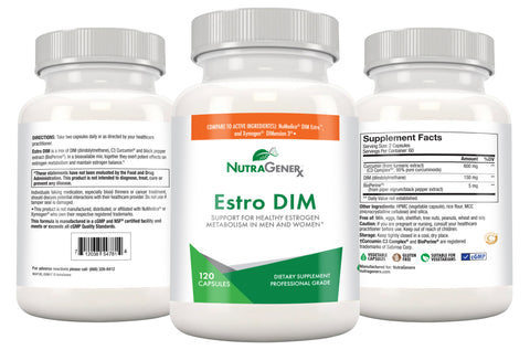 ESTRO Dim 120c DIM with Researched C3® Curcumin and BioPerine®