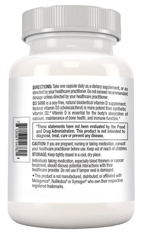 D3 5000 120c High Potency, Bioavailable Vitamin D