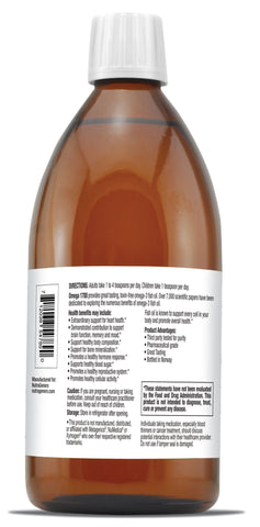 Omega 1700 TG Ultra Pure Liquid Omega-3 in Natural Lemon Flavor