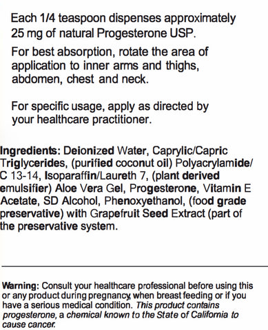 Natural Progesterone Body Cream